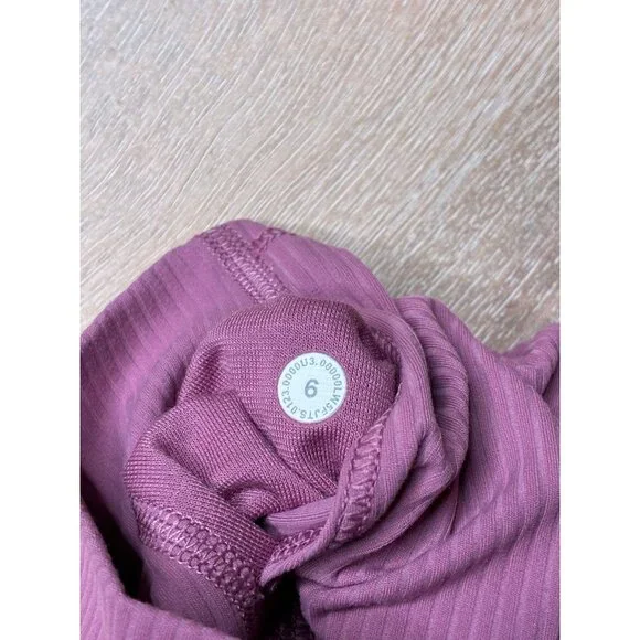 Lululemon Align Ribbed High-Rise Pant 25" Velvet Dust Size 6 - Picture 5 of 6